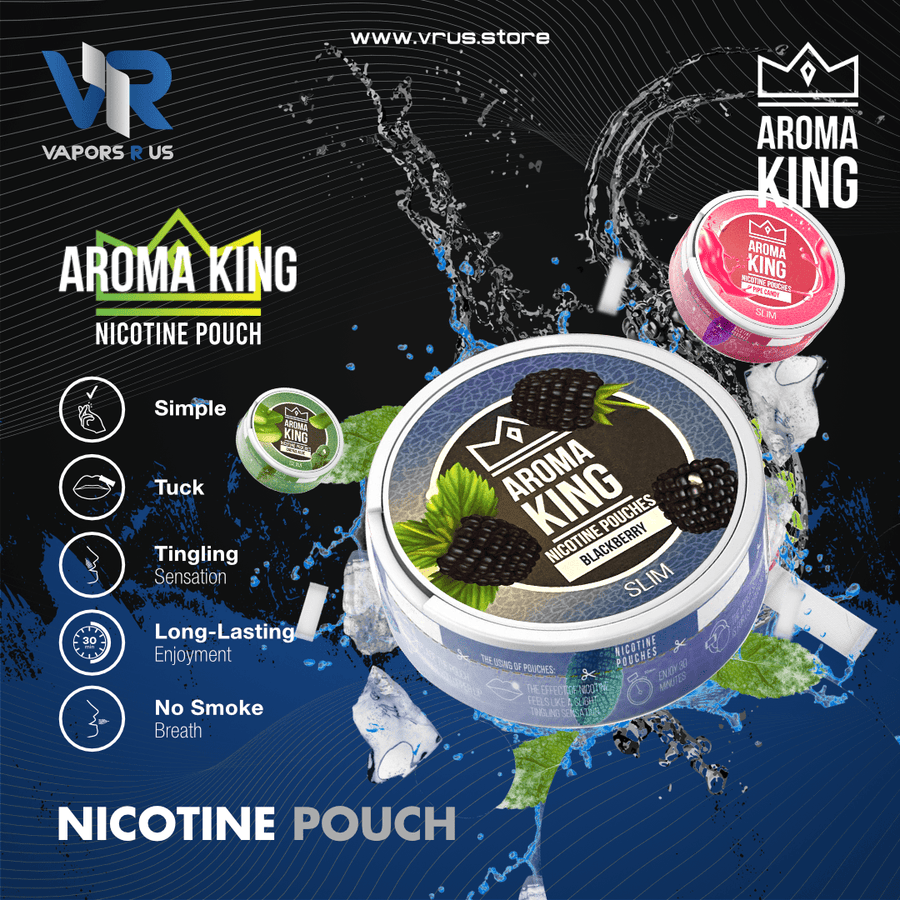 Aroma King Nicotine Pouches | Vapors R Us LLC