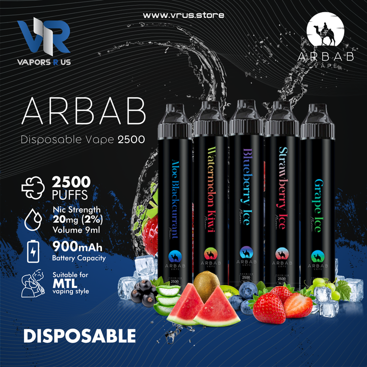 ARBAB - Disposable  Vape 2500 Puffs 20mg