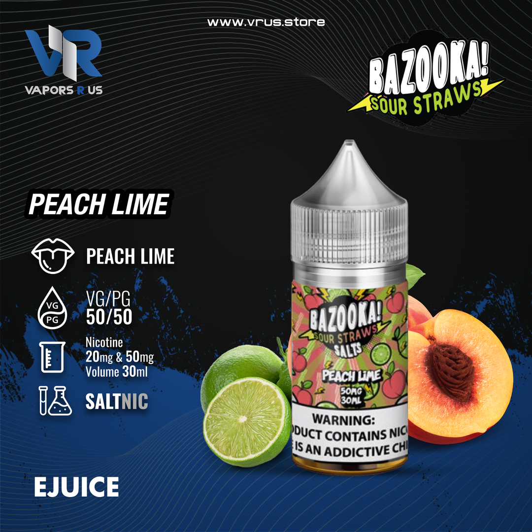 BAZOOKA - Peach Lime 30ml (SaltNic)