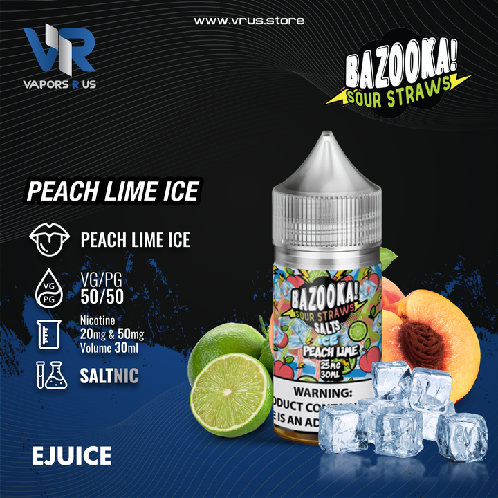 BAZOOKA - Peach Lime Ice 30ml (SaltNic)