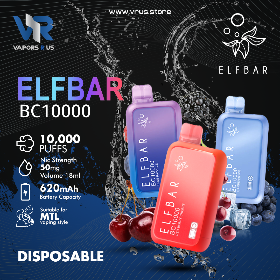 Elf Bar - BC10000 Puffs  Disposable Vape 50mg