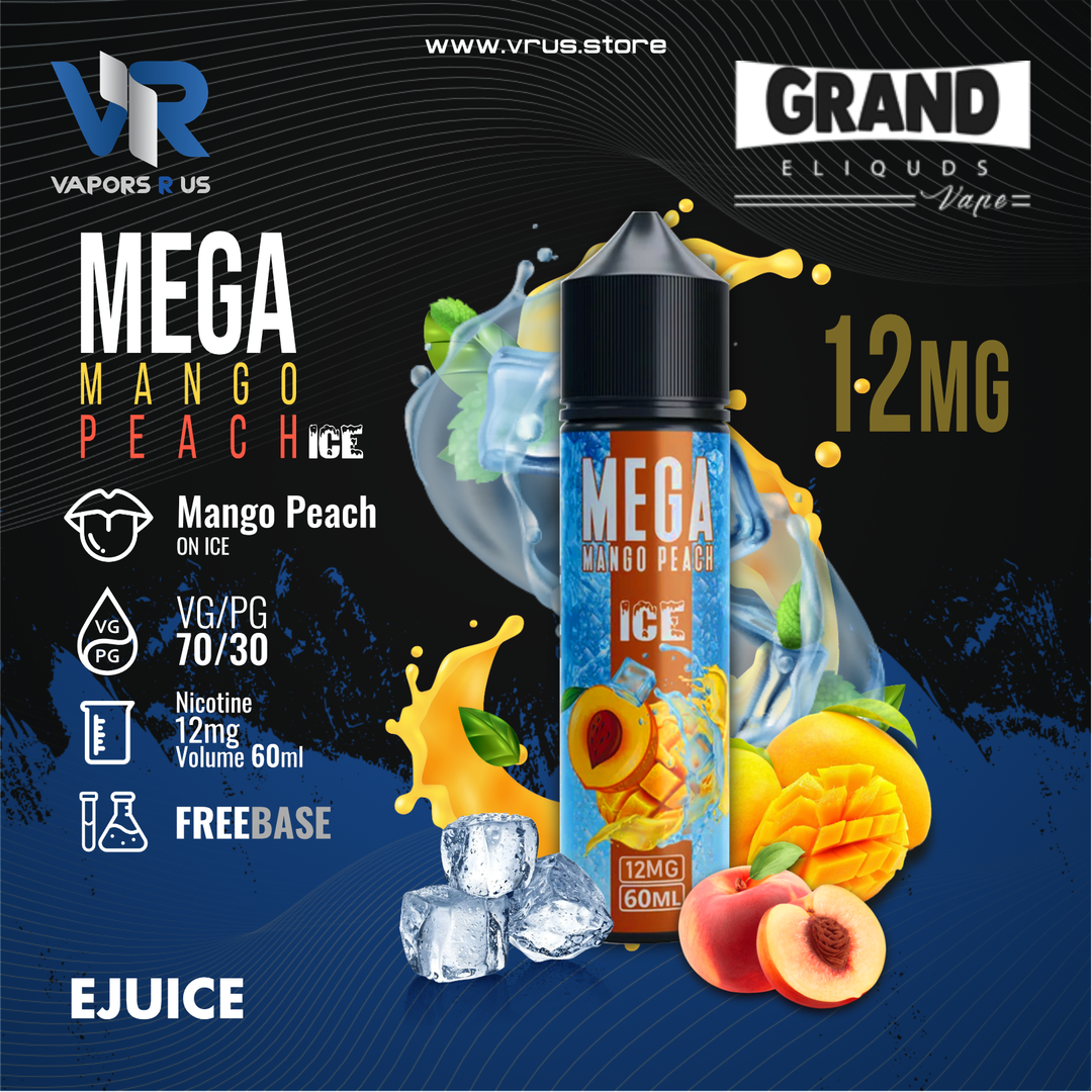 GRAND E-LIQUIDS – Mega Mango Peach Ice