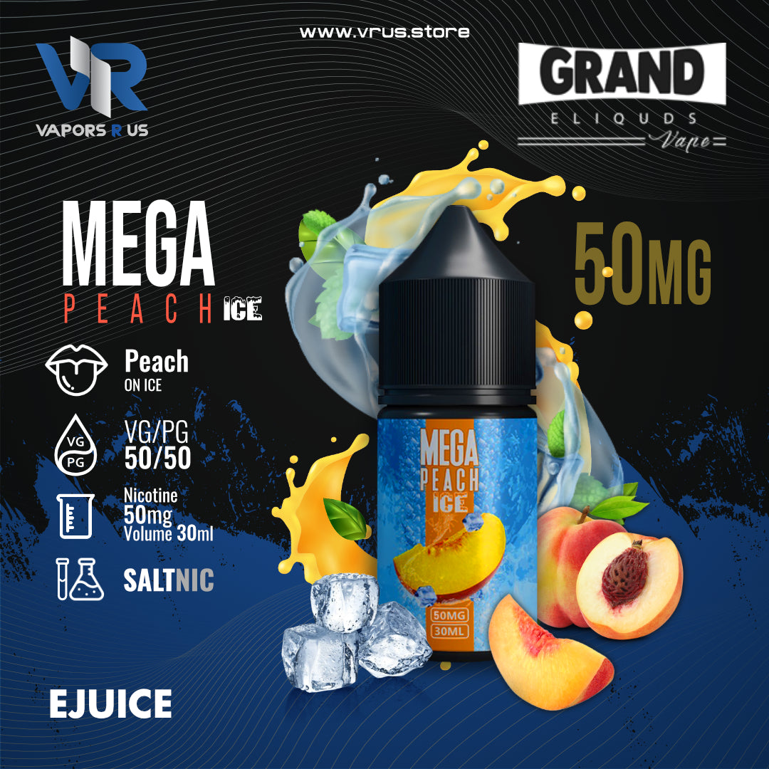 GRAND E-LIQUIDS – Mega Peach Ice 30ML