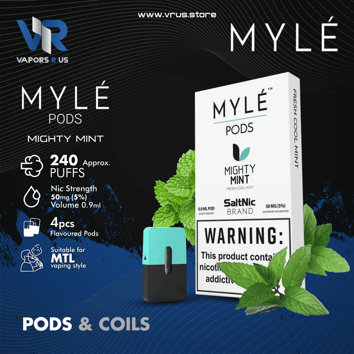 MYLE POD - Mighty Mint | Vapors R Us LLC