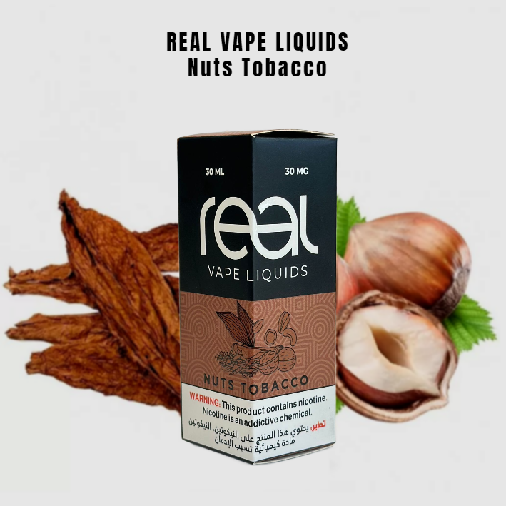 REAL VAPE - Nuts Tobacco 30ml (SaltNic) | Vapors R Us LLC