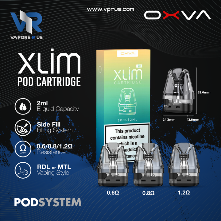 OXVA - XLIM POD CARTRIDGE 3PCS/PACK (V2)