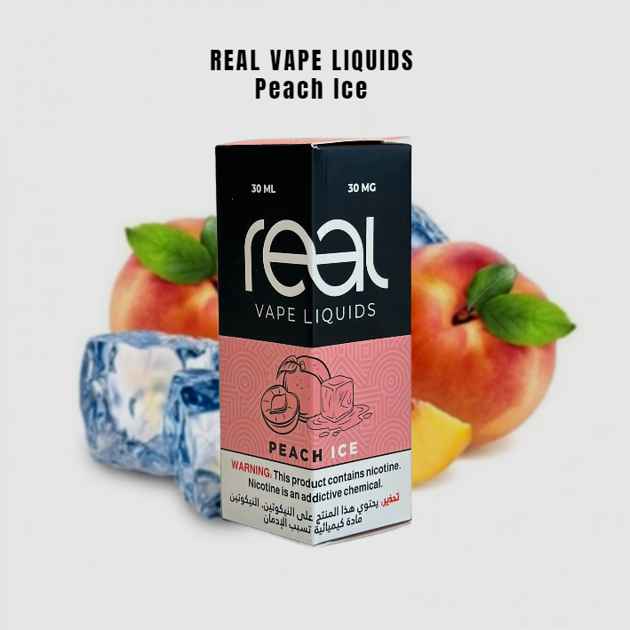 REAL VAPE - Peach Ice 30ml (SaltNic) | Vapors R Us LLC