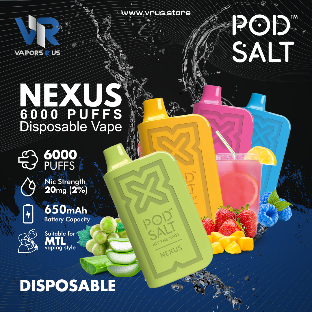 PODSALT - Nexus 6000 Puffs Disposable