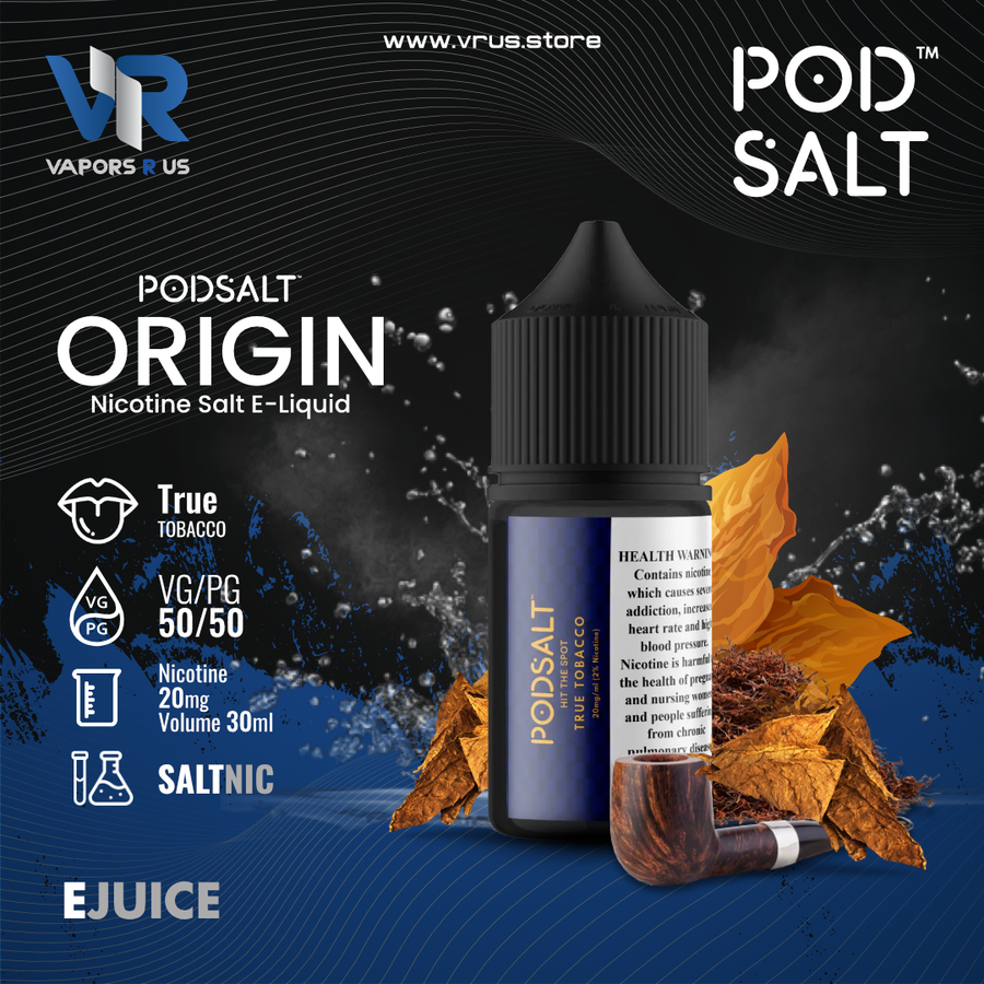 POD SALT ORIGIN - True Tobacco 30ml (SaltNic) | Vapors R Us LLC