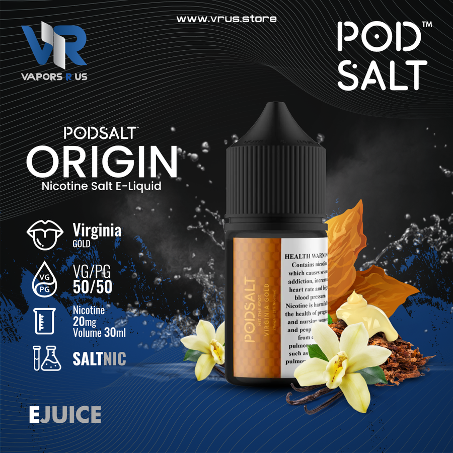 POD SALT ORIGIN - Virginia Gold 30ml (SaltNic) | Vapors R Us LLC