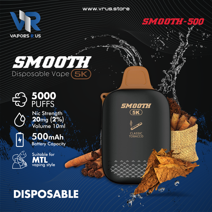 SMOOTH - Disposable Vap  5000 puffs 20mg