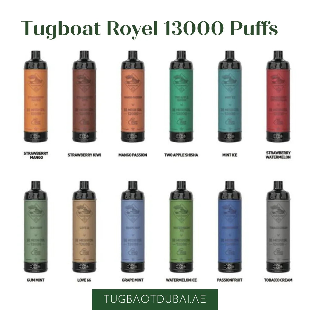 TUGBOAT - Royal DTL 13000 Disposable POD (5MG - FREEBASE)