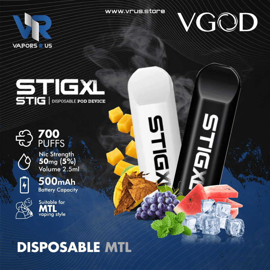 STIG  XL DISPOSABLE POD American Version | Vapors R Us LLC