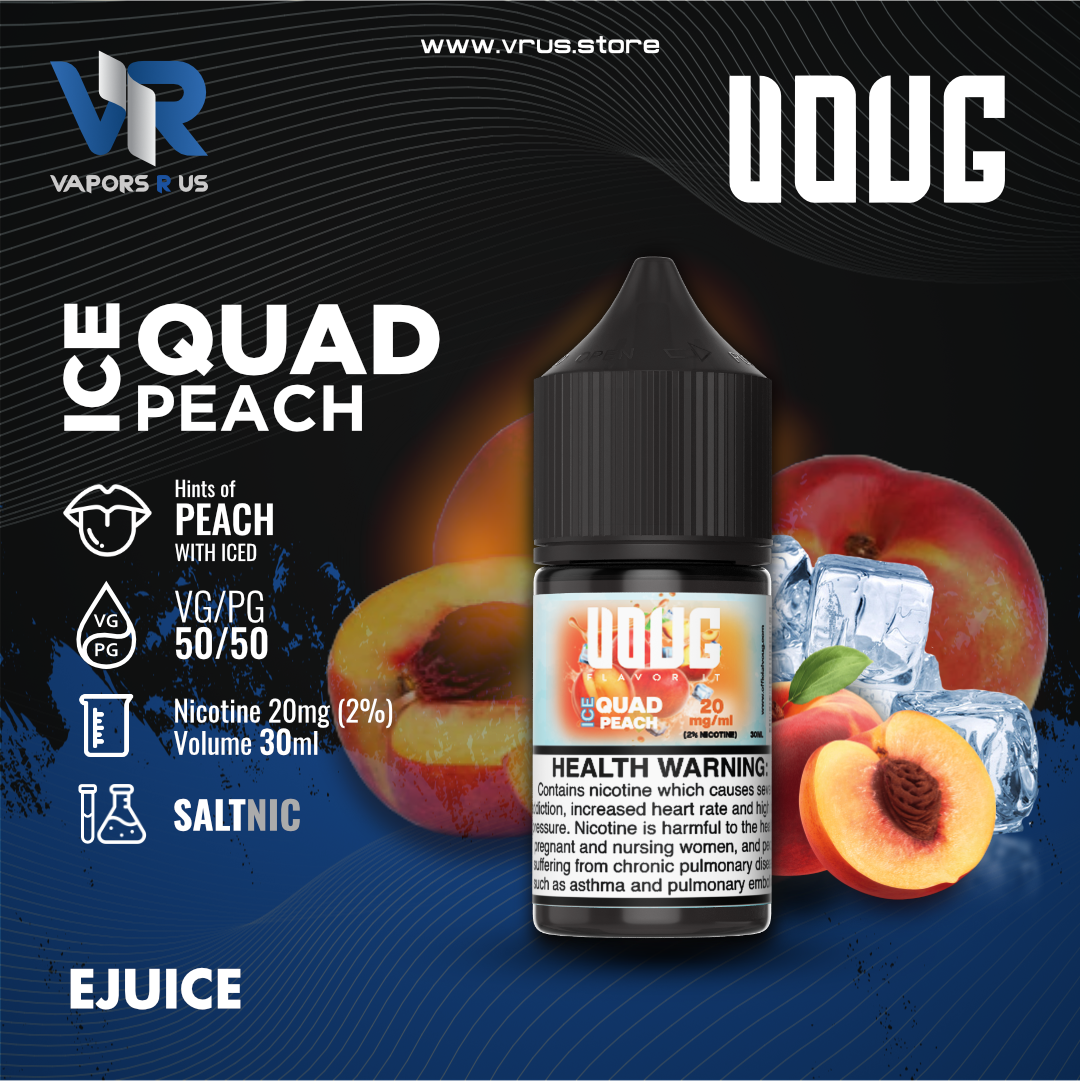 VOUG - ICED Quad Peach  30ml (Saltnic)