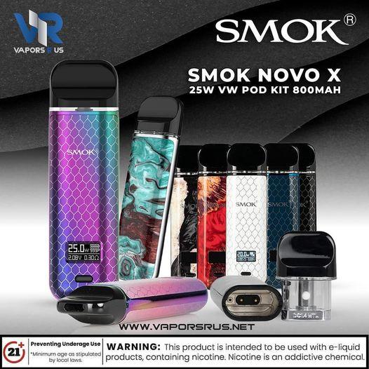 SMOK - Novo X 25W VW Pod Kit 800mAh | Vapors R Us LLC