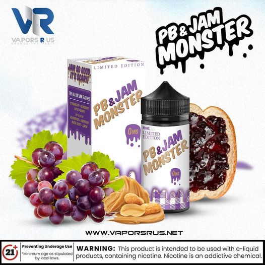 PB & JAM MONSTER - Grape 3mg