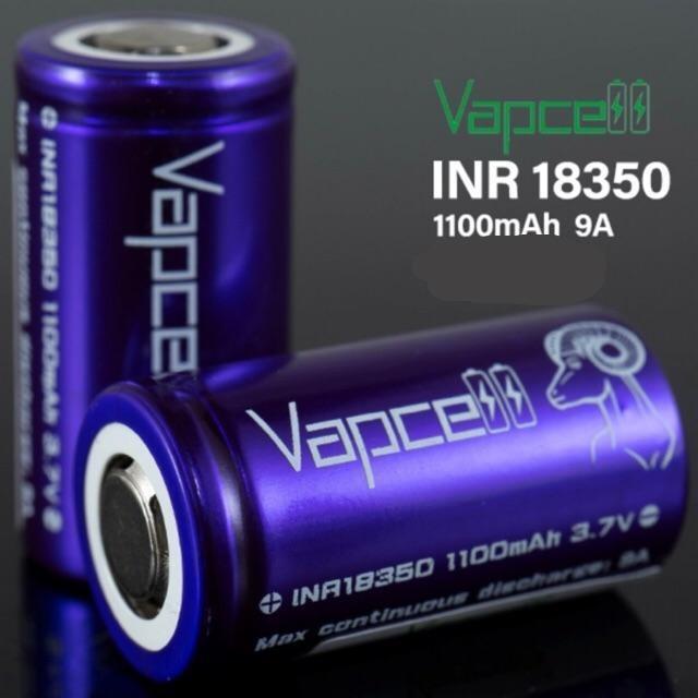 Vapcell 18350 1100mAh 9A Battery (Price Per Battery)