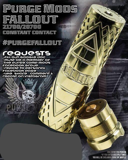 PURGE MODS - Fallout Mechanical MOD  ⚠️ (Mechanical) ⚠️ | Vapors R Us LLC