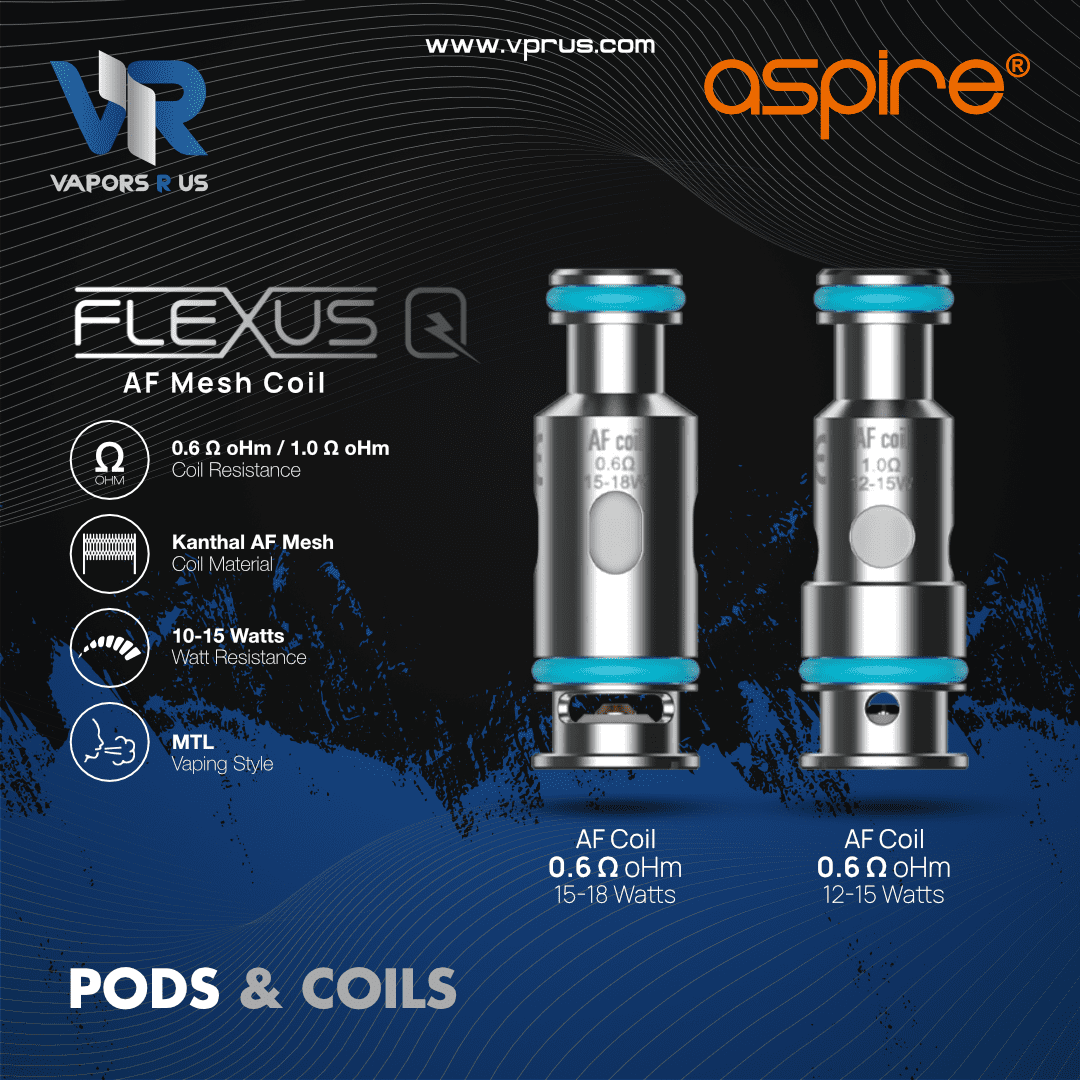 ASPIRE - Flexus Q AF Replacement Coils (5pcs/pack) | Vapors R Us LLC