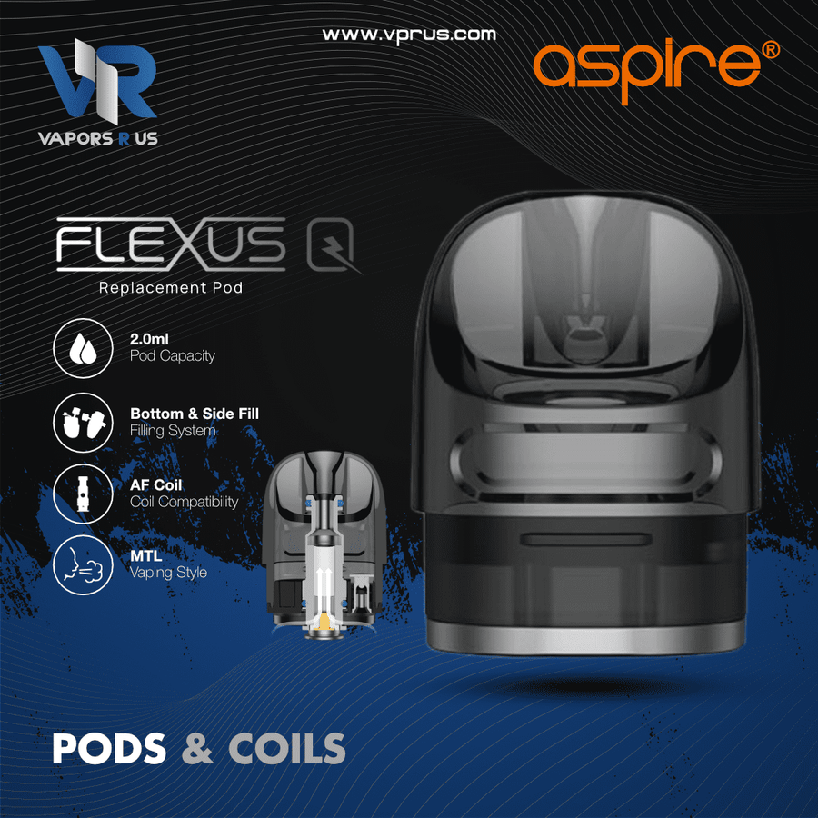 ASPIRE - Flexus Q Empty Replacement Cartridge | Vapors R Us LLC