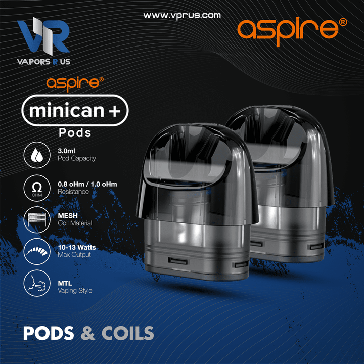 ASPIRE - Minican Plus Empty Replacement Pods | Vapors R Us LLC