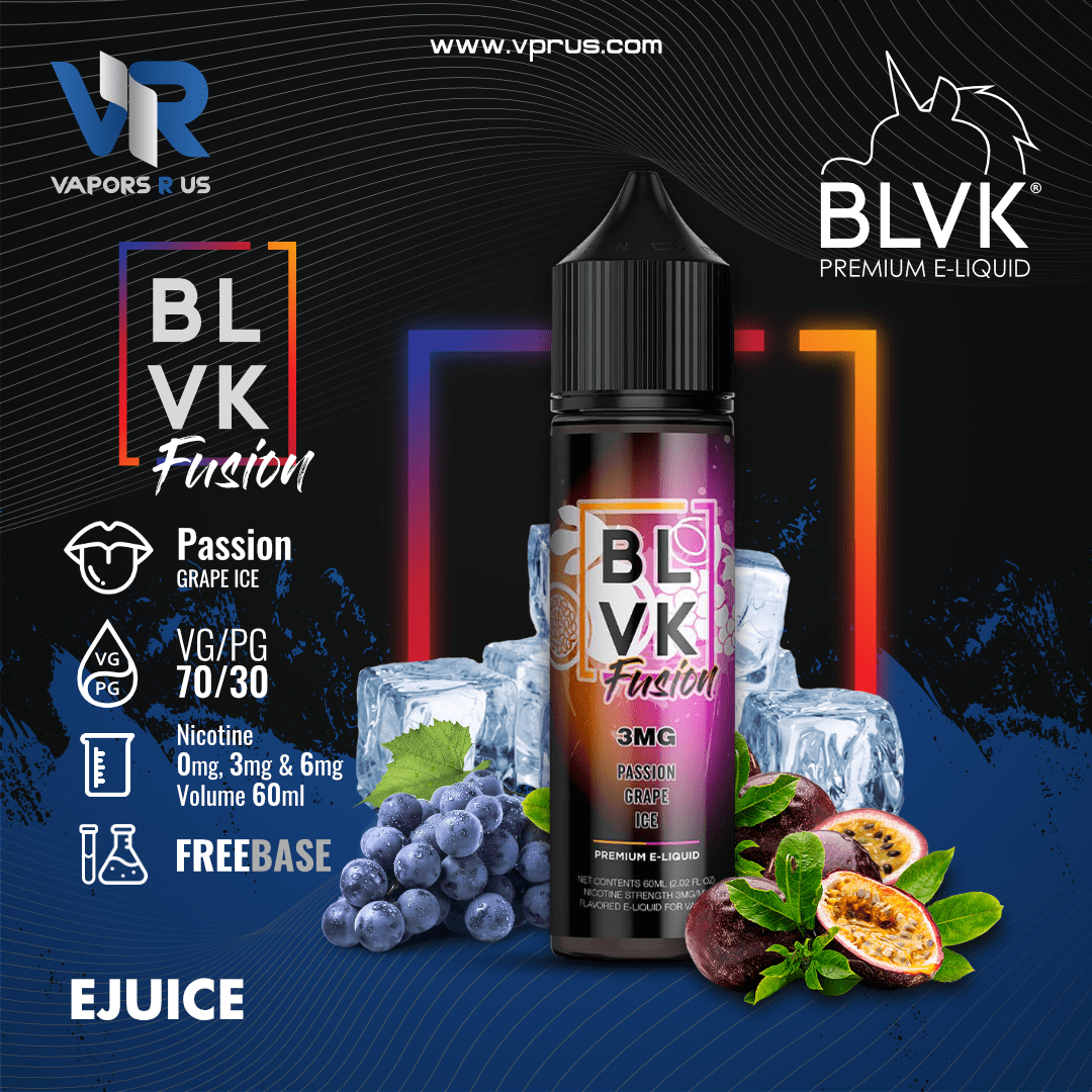 BLVK FUSION - Passion Grape Ice 60ml | Vapors R Us LLC