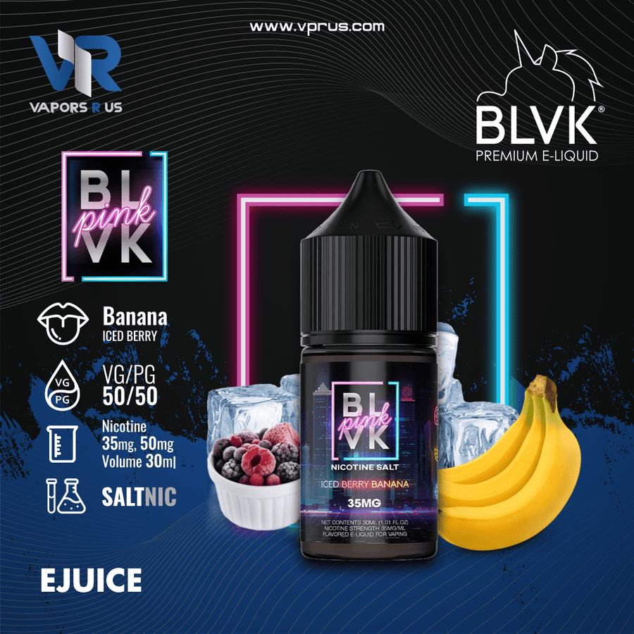 BLVK PINK - Iced Berry Banana 30ml (SaltNic) | Vapors R Us LLC