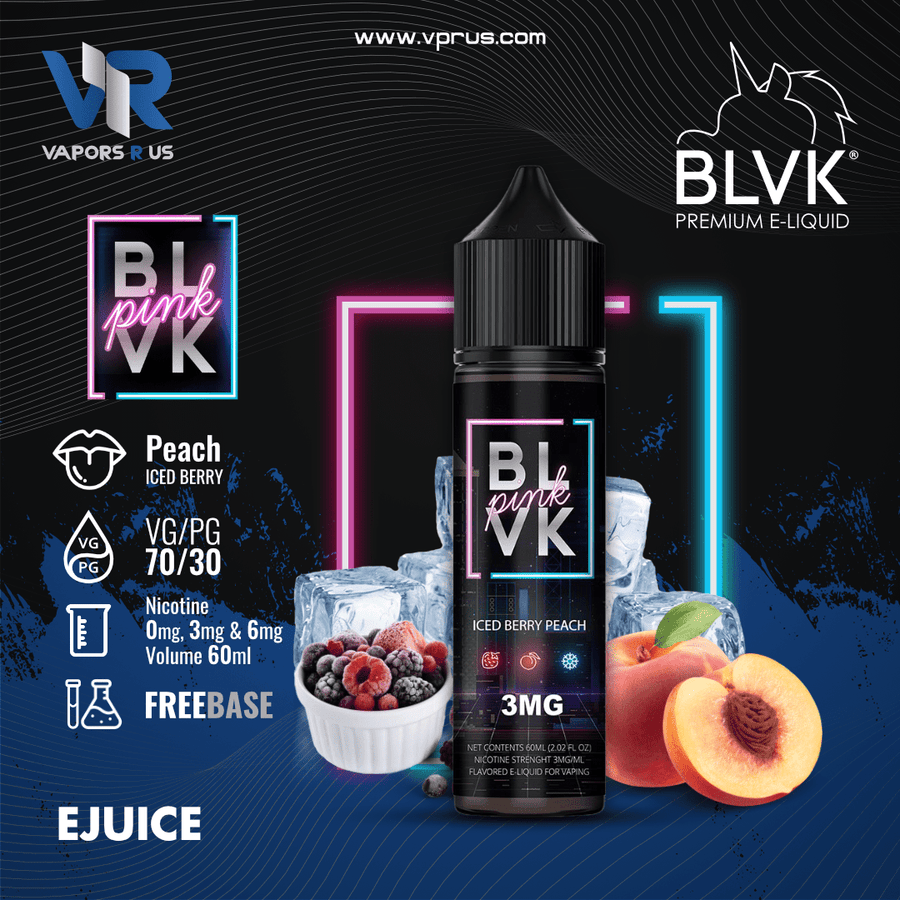 BLVK PINK - Iced Berry Peach 60ml | Vapors R Us LLC