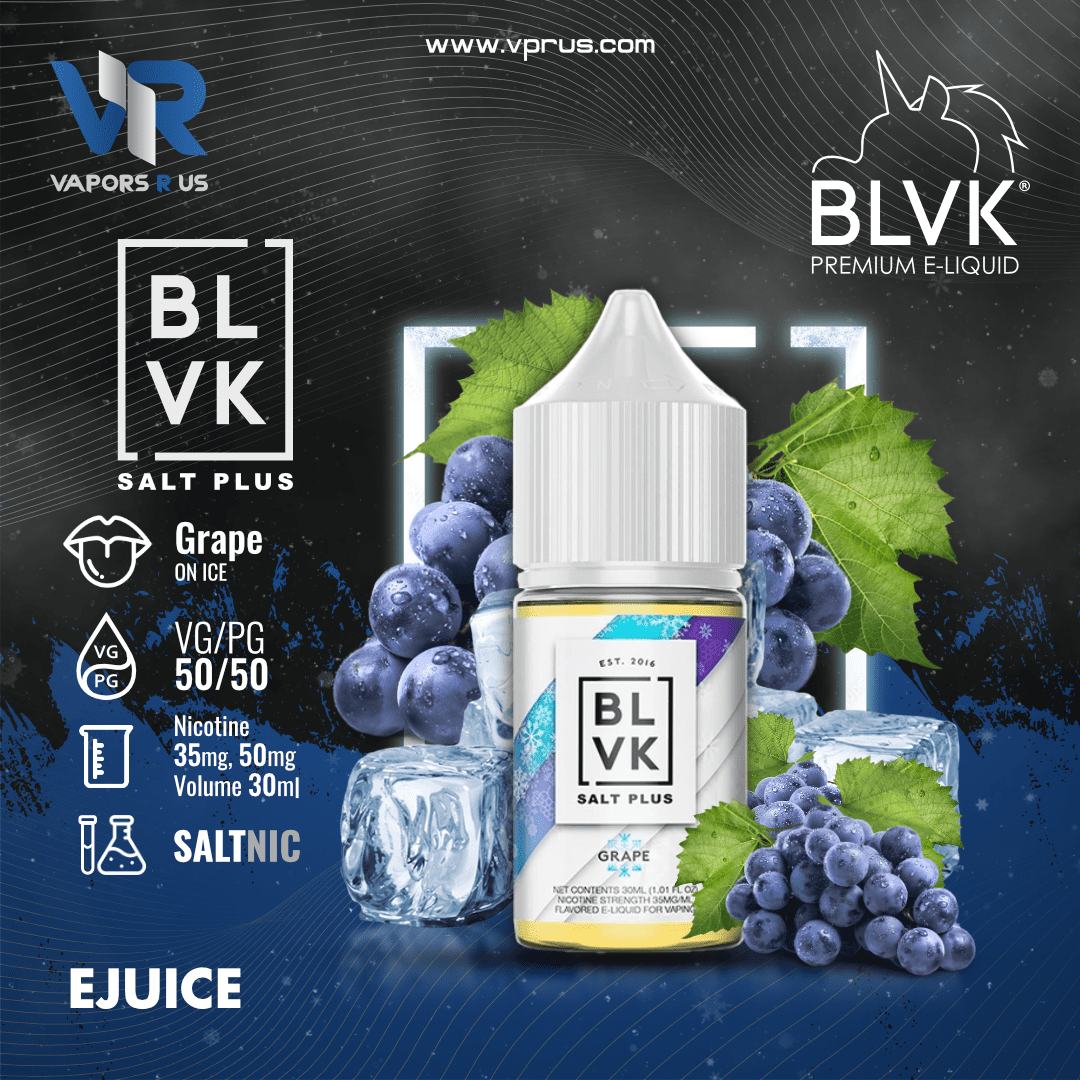 BLVK SALT PLUS - Ice Grape 30ml (SaltNic) | Vapors R Us LLC