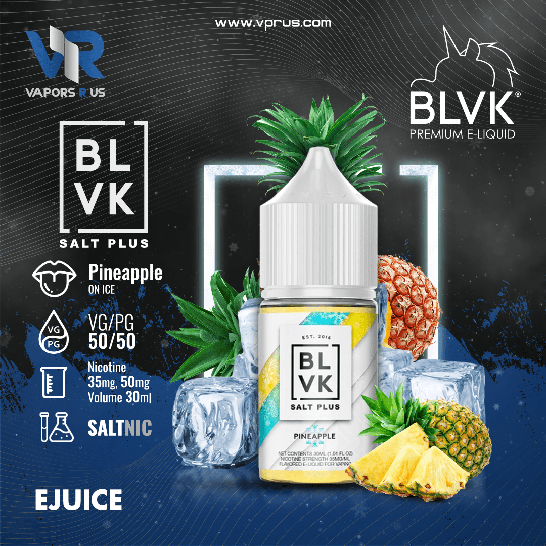 BLVK SALT PLUS - Ice Pineapple 30ml (SaltNic) | Vapors R Us LLC