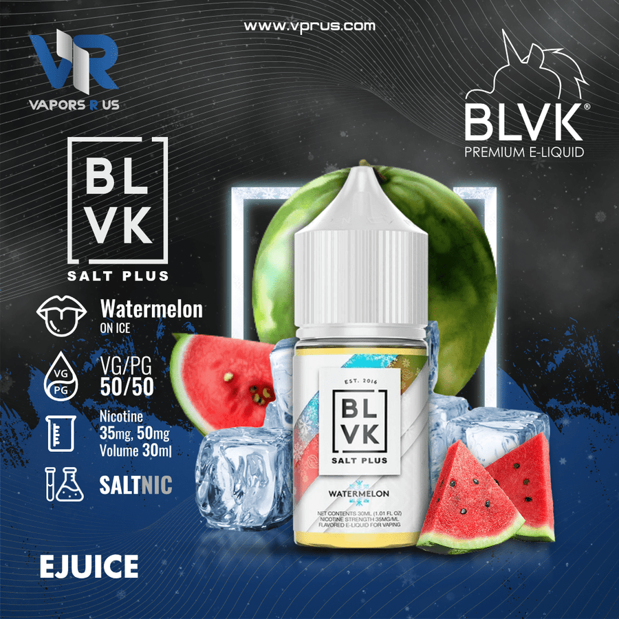BLVK SALT PLUS - Ice Watermelon 30ml (SaltNic) | Vapors R Us LLC