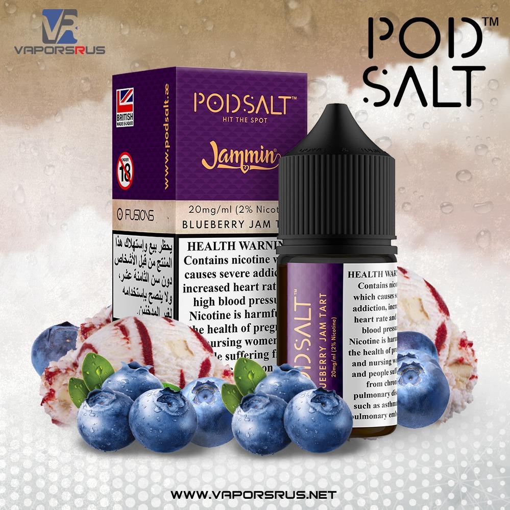 POD SALT FUSIONS - Blueberry Jam Tart 30ml (SaltNic) | Vapors R Us LLC