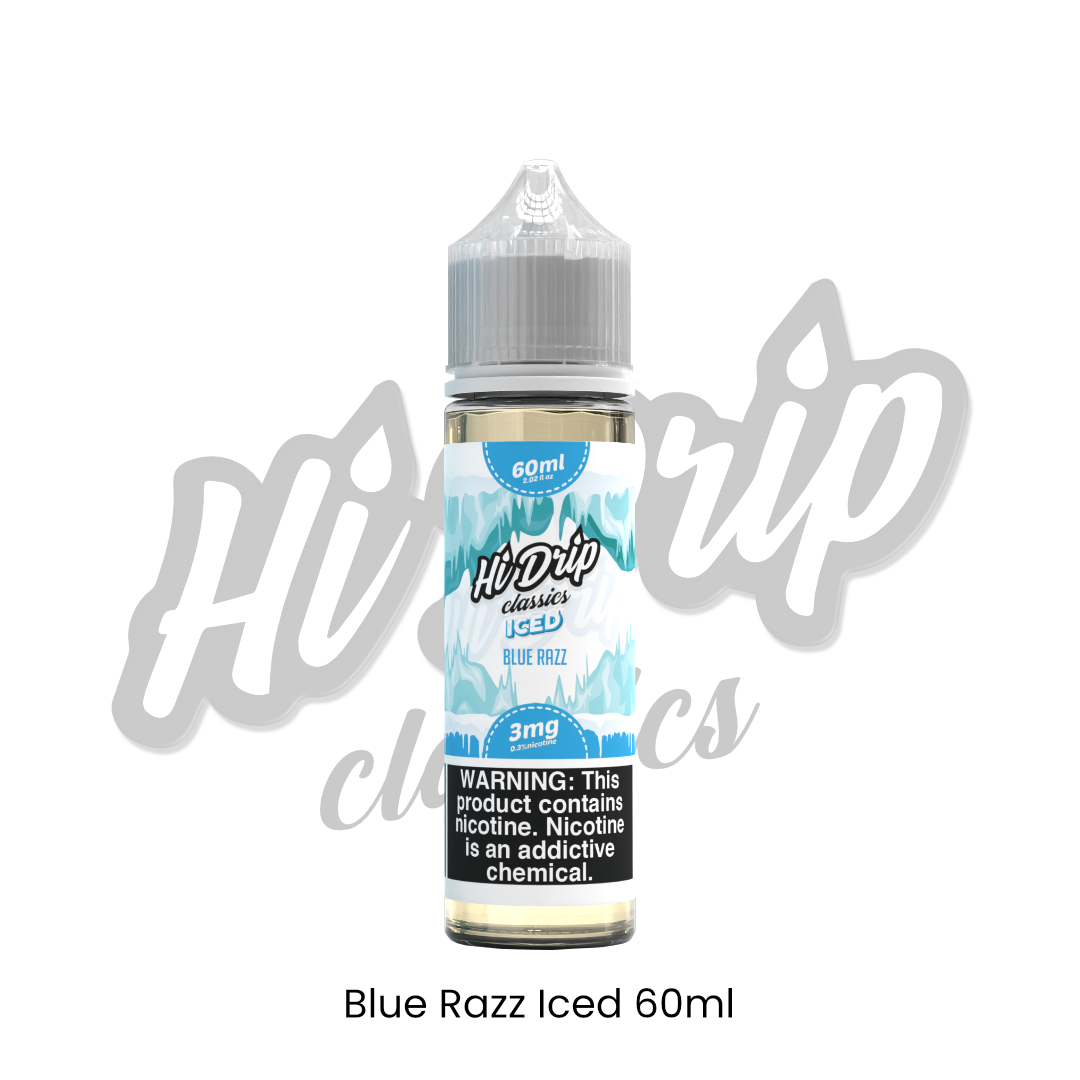 CLASSICS - Blue Razz Iced 60ml by HI DRIP