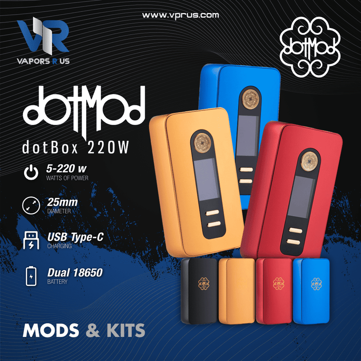 DOTMOD - Dotbox 220w Mod | Vapors R Us LLC