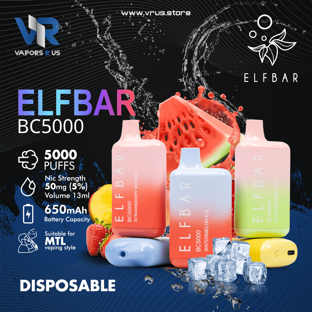 ELF BAR - BC5000 Puffs Disposable Device | Vapors R Us LLC