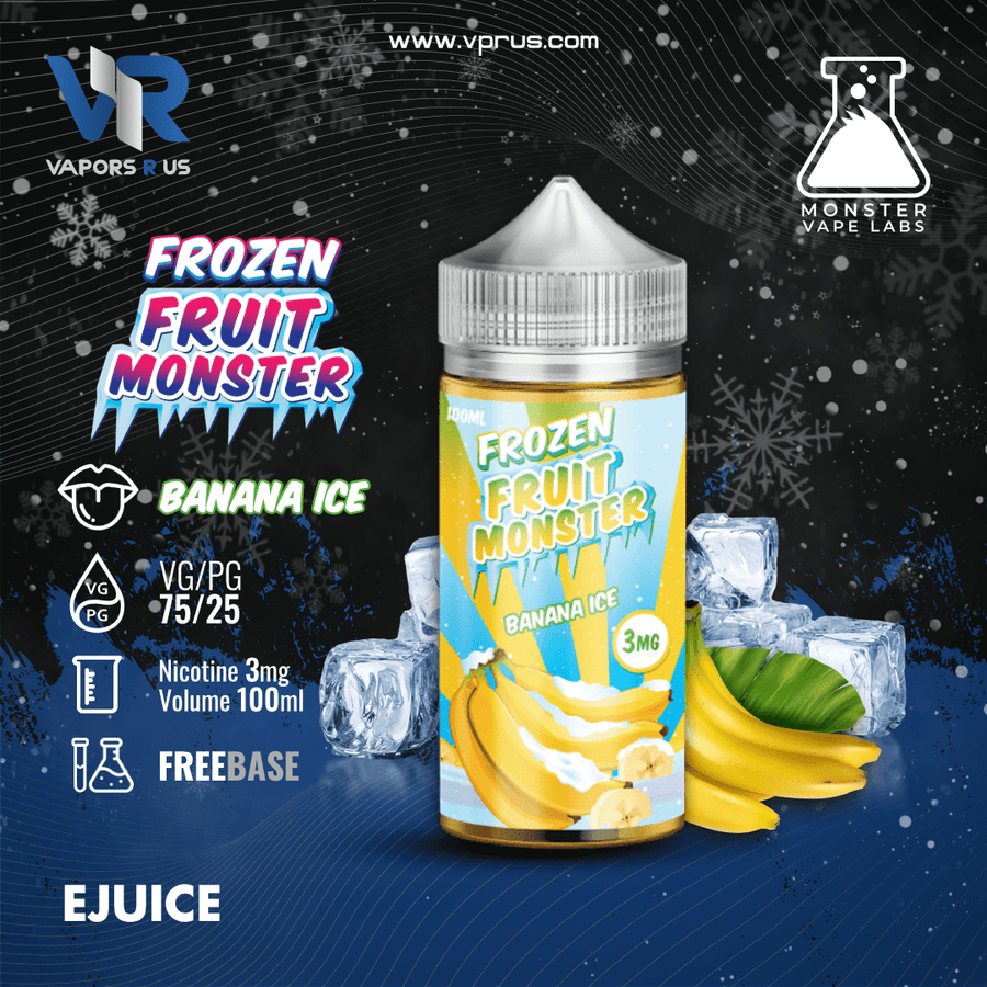 FROZEN FRUIT MONSTER - Banana Ice 3mg | Vapors R Us LLC