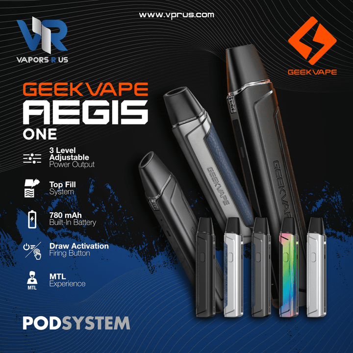 GEEKVAPE - AEGIS One Pod System Kit 780mAh 2ml | Vapors R Us LLC