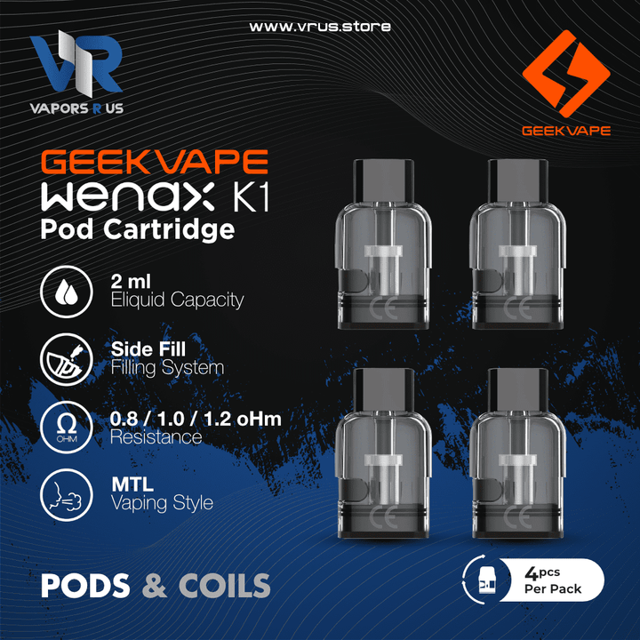 GEEKVAPE - Wenax K1 Pod Cartridge 2ml | Vapors R Us LLC