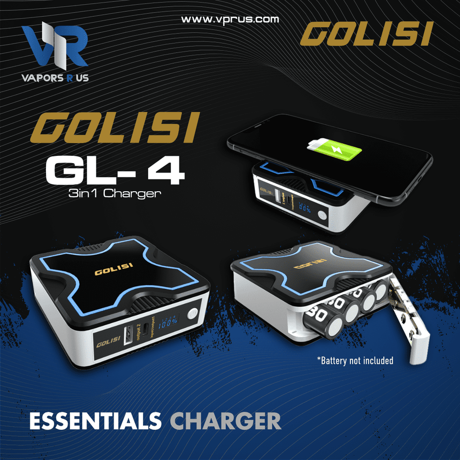 GOLISI - GL4 Battery Charger (3-in-1) 4 Slots | Vapors R Us LLC