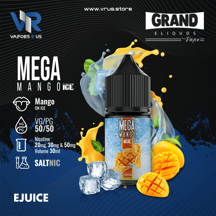 GRAND ELIQUIDS - MEGA Mango On Ice 30ml