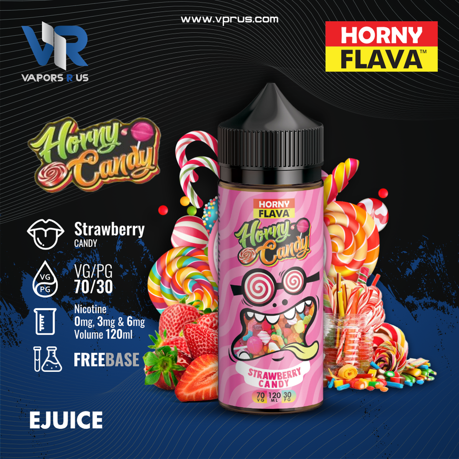 HORNY CANDY - Strawberry Candy 120ml | Vapors R Us LLC