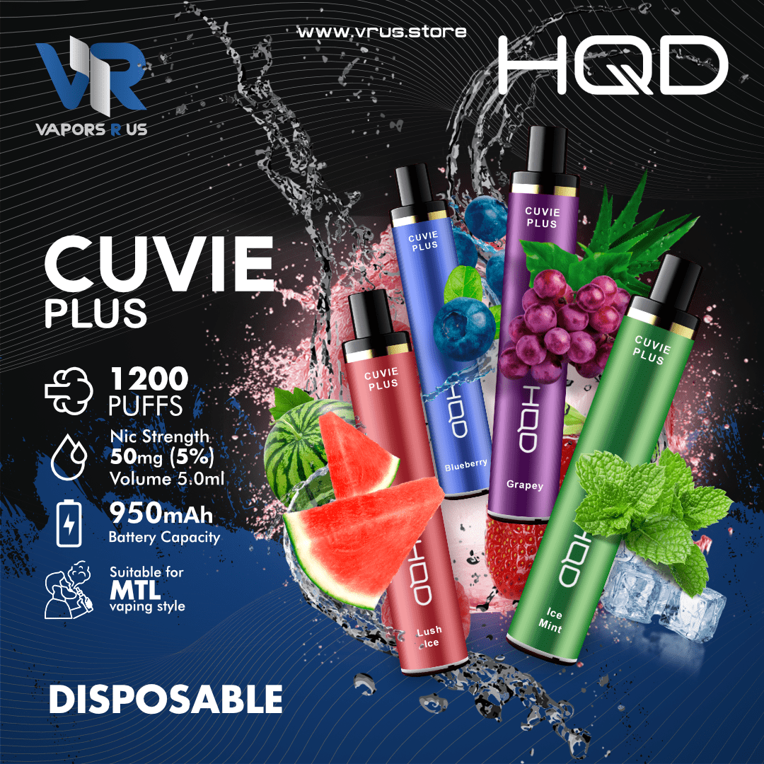 HQD - CUVIE Plus Disposable Pod Device (1200) Puff | Vapors R Us LLC