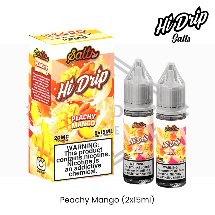 Hi Drip Salts - Peachy Mango (2 x 15ml) | Vapors R Us LLC
