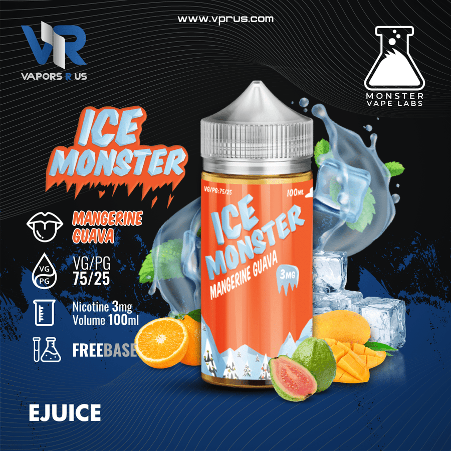 ICE MONSTER - Mangerine Guava 3mg | Vapors R Us LLC