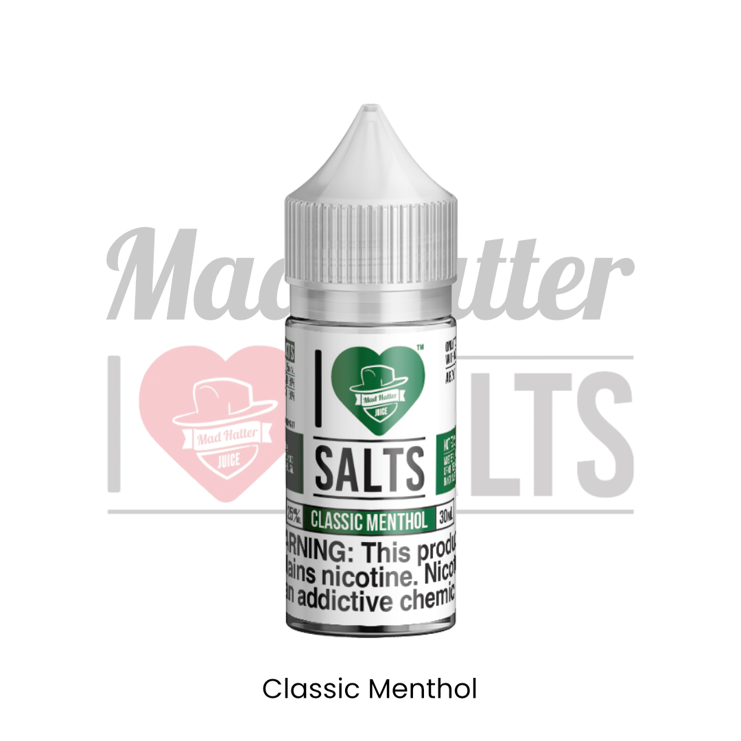 I LOVE SALTS - Classic Menthol 30ml by MADHATTER