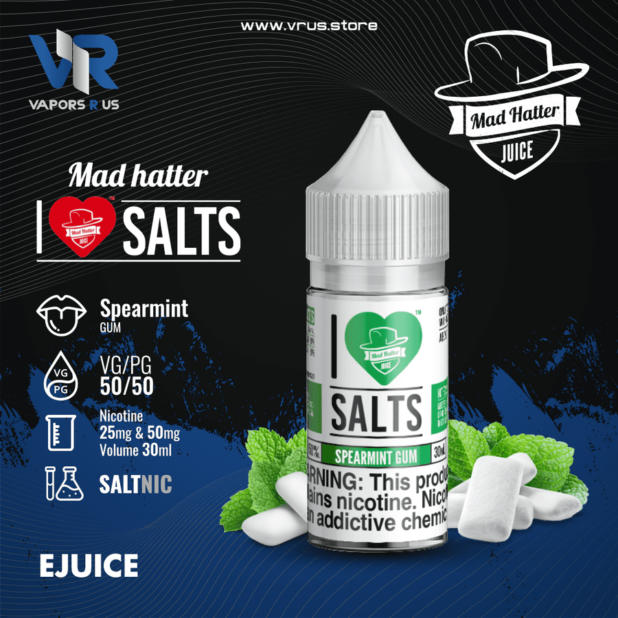 I LOVE SALTS - Spearmint Gum 30ml (SaltNic) | Vapors R Us LLC
