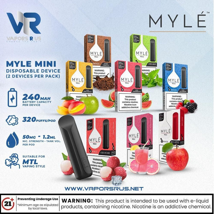 Myle Mini Disposable Device | Vapors R Us LLC