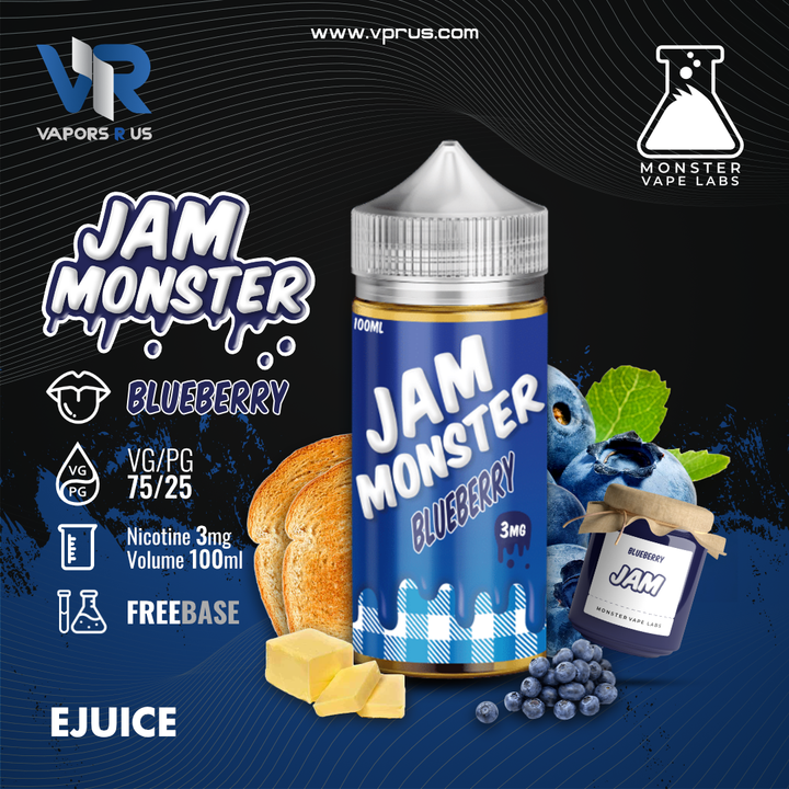 JAM MONSTER - Blueberry 3mg