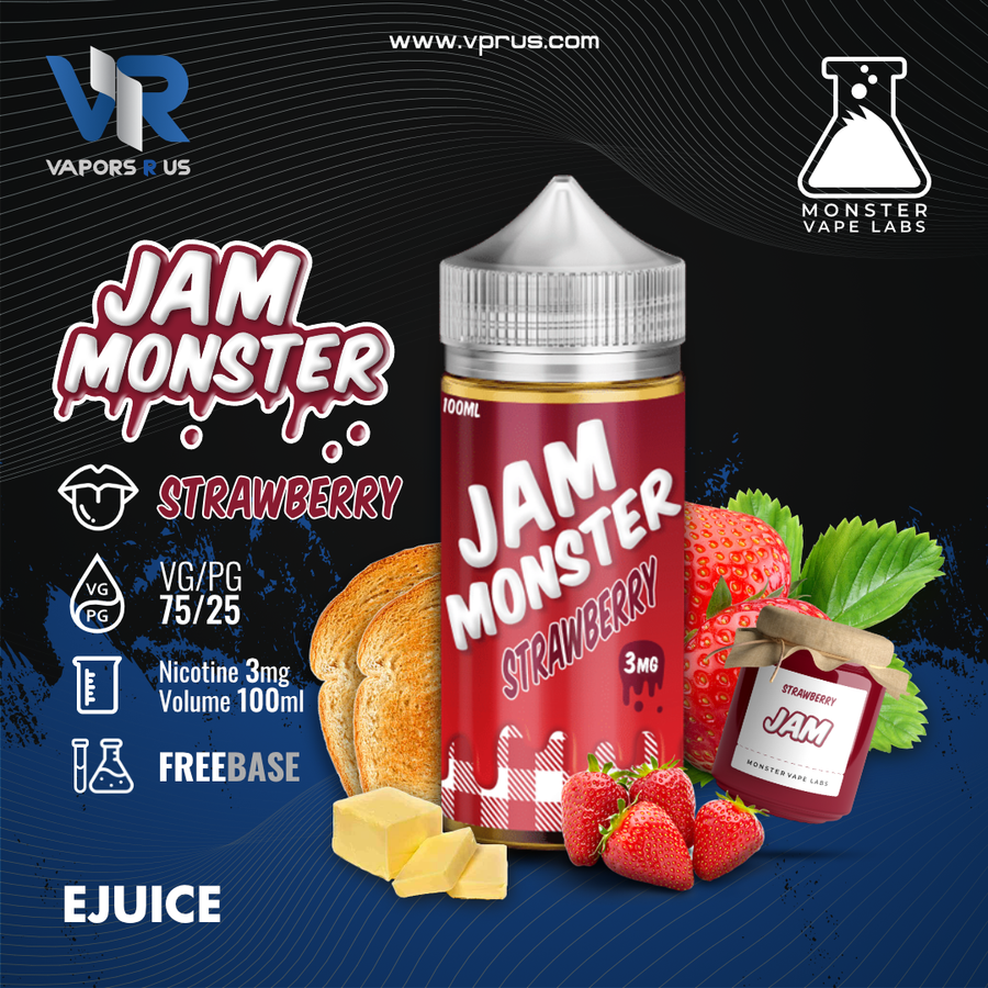 JAM MONSTER - Strawberry 3mg