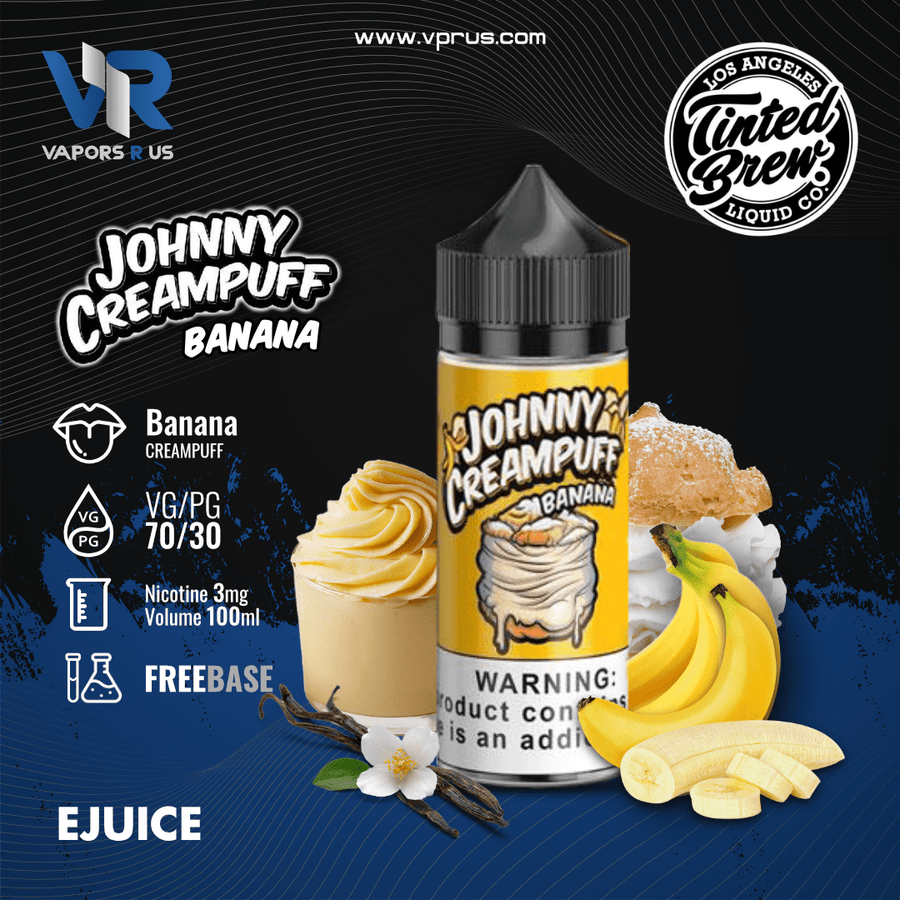 JOHNNY CREAMPUFF - Banana 100ml | Vapors R Us LLC